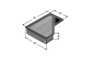 CLEAN FILTERS Воздушный фильтр MA3188